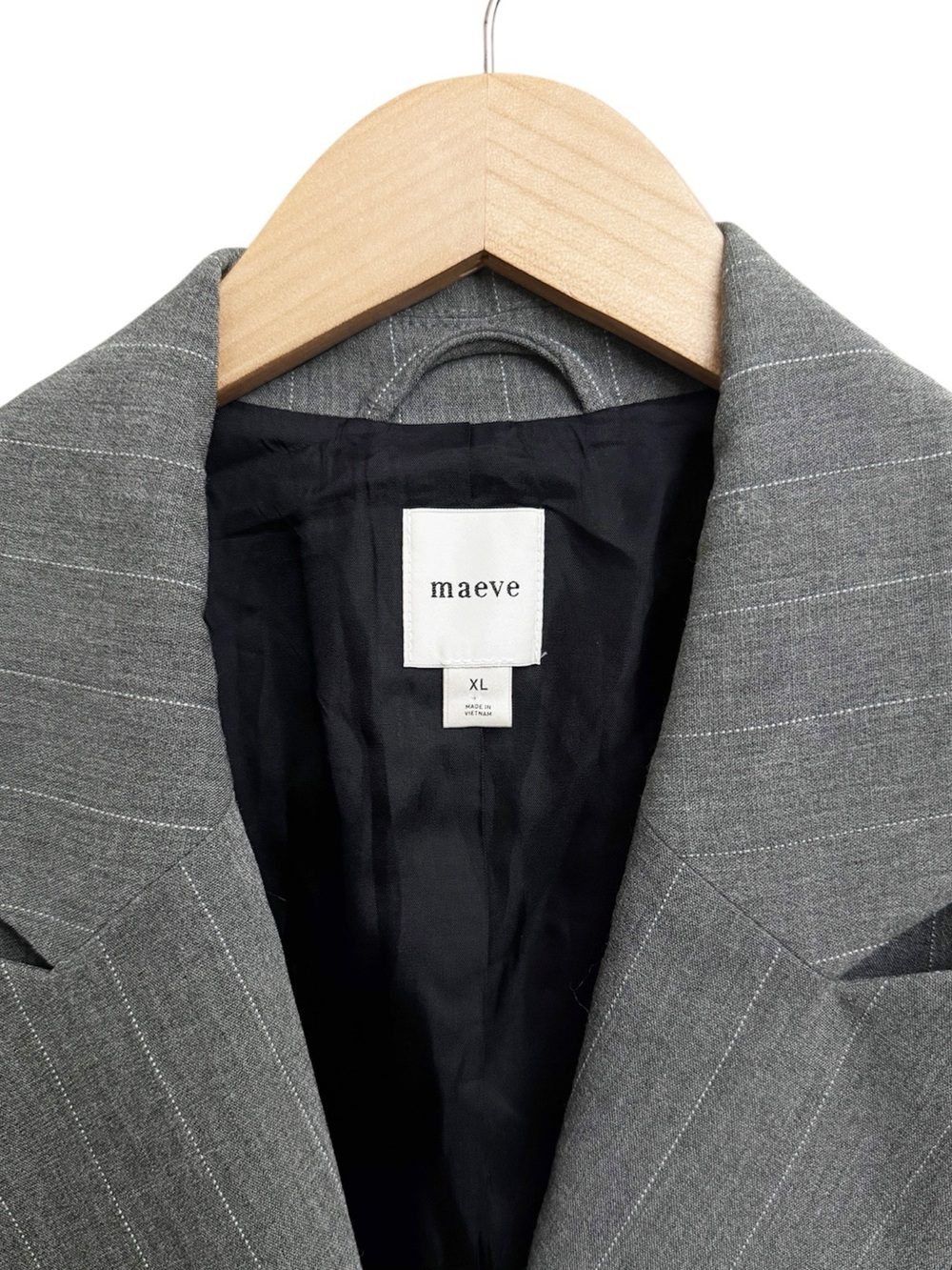 Anthropologie Maeve Rue Oversized Blazer Gray - Picture 4 of 8